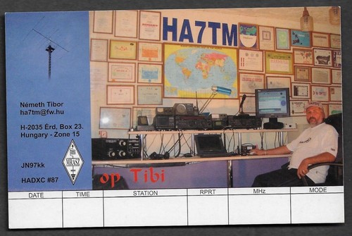 Qsl radio card ha7tm németh - qsl,